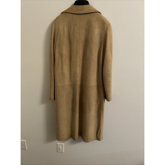 Women’s Camel Suede Trench Coat, Unbranded, No Tag - Picture 10 of 14